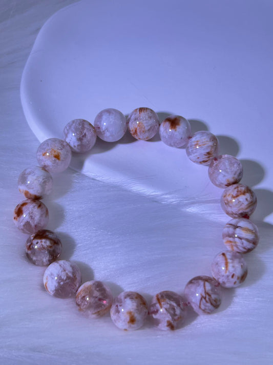 1070-High level Orange Snowflake Garden Quartz