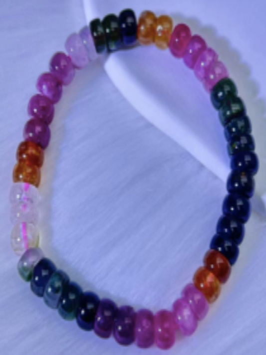 1035-High level Raibow Tourmaline Donut